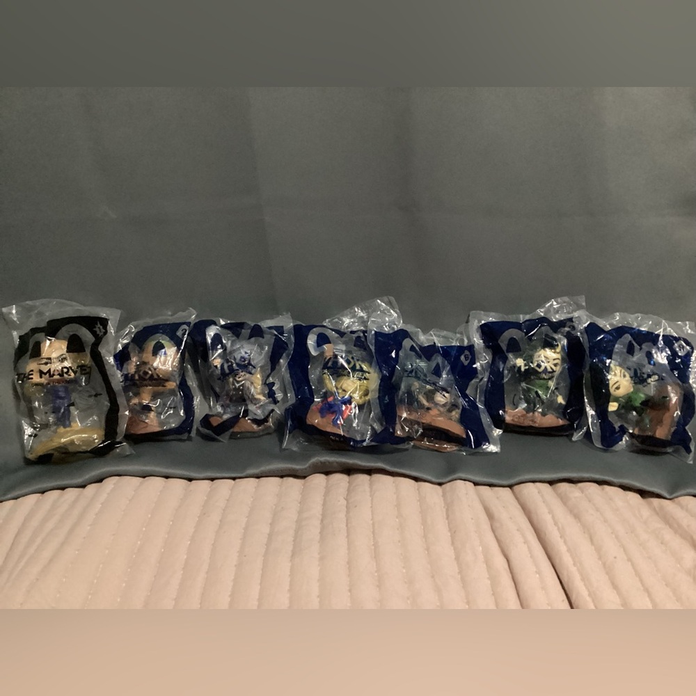 McDonald’s 7 toy Thor Love and Thunder set numbers 2456 9 and the marvels toy 1